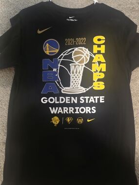 Nike Black Golden State Warriors 2021-2022 Champs T-Shirt